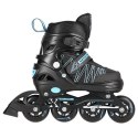 NH11912 A 2w1 BLACK/BLUE ROZM. S(31-34) ŁYŻWOROLKI Z WYM. PŁ. HOKEJOWĄ NILS EXTREME