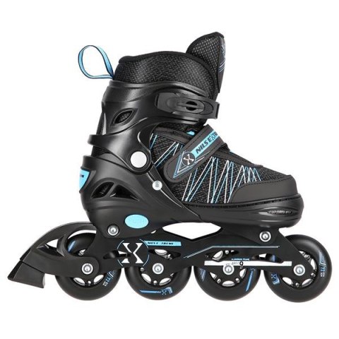 NH11912 A 2w1 BLACK/BLUE ROZM. S(31-34) ŁYŻWOROLKI Z WYM. PŁ. HOKEJOWĄ NILS EXTREME NH11912 A 2w1 BLACK/BLUE ROZM. S(31-34) ŁYŻWOROLKI Z WYM. PŁ. HOKEJOWĄ NILS EXTREME