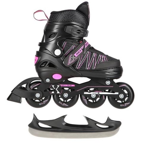 NH11912 A 2w1 BLACK/PINK ROZM. S(31-34) ŁYŻWOROLKI Z WYM. PŁ. HOKEJOWĄ NILS EXTREME NH11912 A 2w1 BLACK/PINK ROZM. S(31-34) ŁYŻWOROLKI Z WYM. PŁ. HOKEJOWĄ NILS EXTREME
