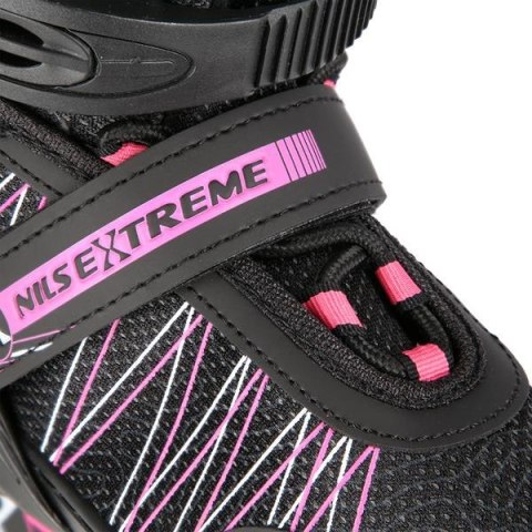 NH11912 A 2w1 BLACK/PINK ROZM. S(31-34) ŁYŻWOROLKI Z WYM. PŁ. HOKEJOWĄ NILS EXTREME NH11912 A 2w1 BLACK/PINK ROZM. S(31-34) ŁYŻWOROLKI Z WYM. PŁ. HOKEJOWĄ NILS EXTREME