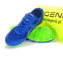 Niebieskie buty lekkoatletyczne z kolcami do biegów i skoków na bieżni Legend