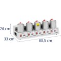 Prasa termotransferowa termiczna na 5 kubków LCD 250 C