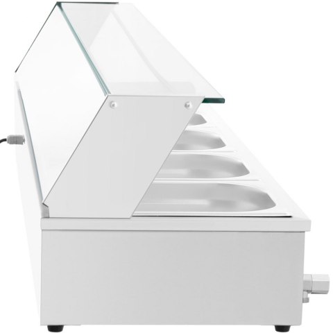 Bemar podgrzewacz do potraw bufet grzewczy z osłoną 5 x GN 1/2 2000 W Bemar podgrzewacz do potraw bufet grzewczy z osłoną 5 x GN 1/2 2000 W
