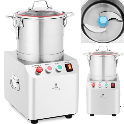 Kuter wilk gastronomiczny do siekania mielenia krojenia mięsa warzyw 1400 obr./min 6 l 550 W Kuter wilk gastronomiczny do siekania mielenia krojenia mięsa warzyw 1400 obr./min 6 l 550 W