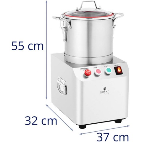 Kuter wilk gastronomiczny do siekania mielenia krojenia mięsa warzyw 1400 obr./min 6 l 550 W Kuter wilk gastronomiczny do siekania mielenia krojenia mięsa warzyw 1400 obr./min 6 l 550 W