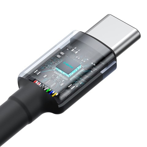 2x Kabel przewód Cafule USB-C - USB-C 100W 2m - czerwono-czarny i czarno-szary 2x Kabel przewód Cafule USB-C - USB-C 100W 2m - czerwono-czarny i czarno-szary