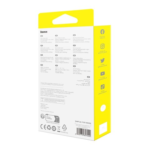 2x Kabel przewód Cafule USB-C - USB-C 100W 2m - czerwono-czarny i czarno-szary 2x Kabel przewód Cafule USB-C - USB-C 100W 2m - czerwono-czarny i czarno-szary