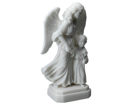 Anioł Stróż z dzieckiem -alabaster grecki Anioł Stróż z dzieckiem -alabaster grecki