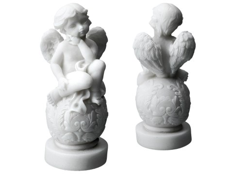 Aniołek siedzący na kuli - alabaster grecki Aniołek siedzący na kuli - alabaster grecki