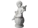 Aniołek siedzący na kuli - alabaster grecki