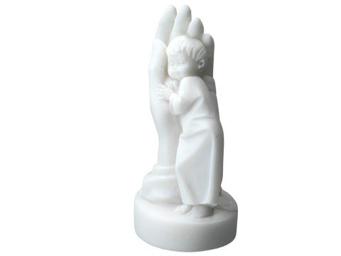 Chłopczyk na dłoni -alabaster grecki Chłopczyk na dłoni -alabaster grecki