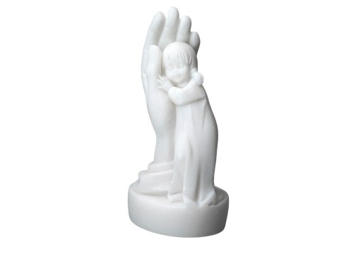 Dziewczynka na dłoni -alabaster grecki Dziewczynka na dłoni -alabaster grecki
