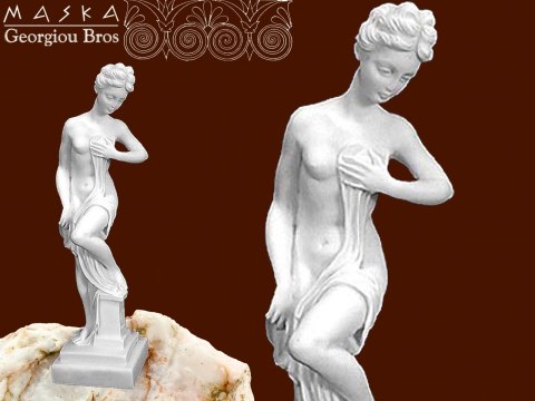 Figura kobiety -alabaster grecki Figura kobiety -alabaster grecki