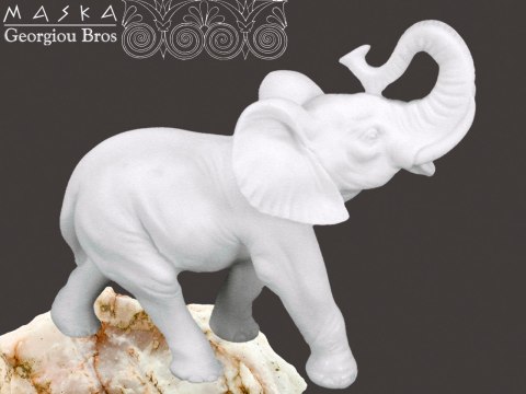 Słoń Kleofas -alabaster grecki Słoń Kleofas -alabaster grecki