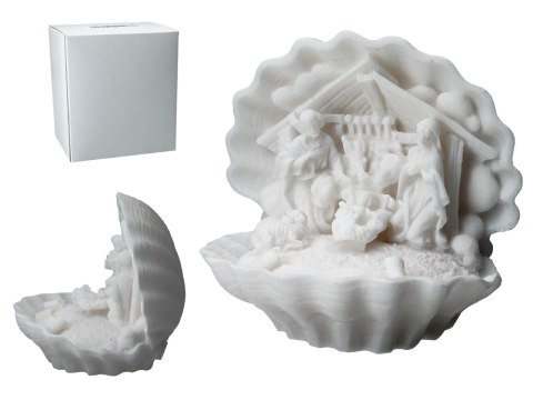 Stajenka w muszli -alabaster grecki Stajenka w muszli -alabaster grecki