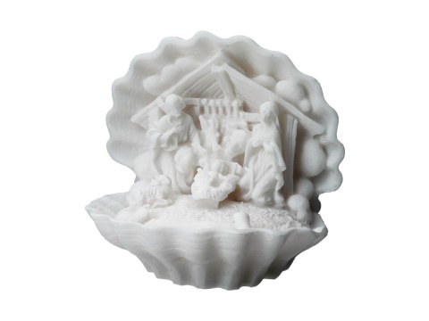 Stajenka w muszli -alabaster grecki Stajenka w muszli -alabaster grecki