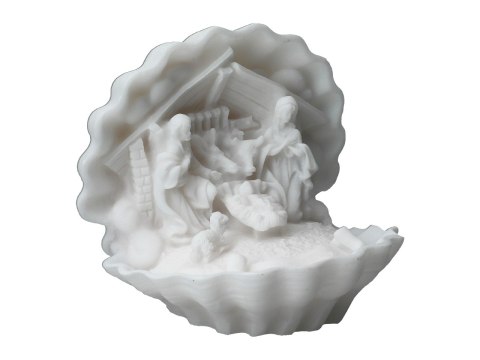 Stajenka w muszli -alabaster grecki Stajenka w muszli -alabaster grecki