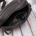 Torebka damska listonoszka skórzana z etui na klucze i drobiazgi brązowa Paolo Peruzzi E-34-BR