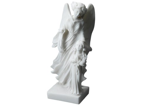 Anioł Stróż z dzieckiem -alabaster grecki Anioł Stróż z dzieckiem -alabaster grecki