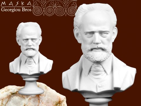 Czajkowski - popiersie - alabaster grecki Czajkowski - popiersie - alabaster grecki