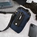 Granatowa saszetka męska na ramię z cordury SP-03-DB