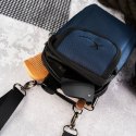 Granatowa saszetka męska na ramię z cordury SP-03-DB