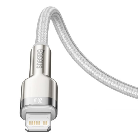 Kabel przewód do iPhone USB-C - Lightning Series Metal Data 20W PD 2m - biały Kabel przewód do iPhone USB-C - Lightning Series Metal Data 20W PD 2m - biały