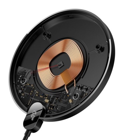 Ładowarka indukcyjna Digital LED Display Gen 2 15W USB-C - czarna Ładowarka indukcyjna Digital LED Display Gen 2 15W USB-C - czarna