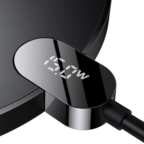 Ładowarka indukcyjna Digital LED Display Gen 2 15W USB-C - czarna Ładowarka indukcyjna Digital LED Display Gen 2 15W USB-C - czarna