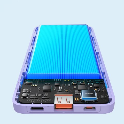 Powerbank 10000mAh Airpow Fast Charge 20W - fioletowy Powerbank 10000mAh Airpow Fast Charge 20W - fioletowy