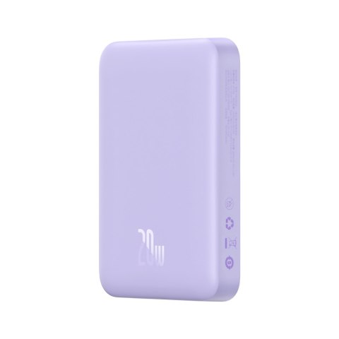 Powerbank magnetyczny indukcyjny 10000mAh 20W + kabel USB-C - fioletowy Powerbank magnetyczny indukcyjny 10000mAh 20W + kabel USB-C - fioletowy