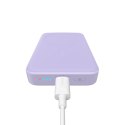 Powerbank magnetyczny indukcyjny 10000mAh 20W + kabel USB-C - fioletowy