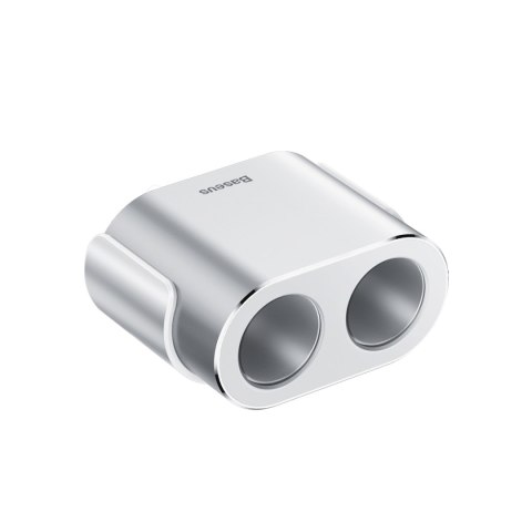 Rozdzielacz samochodowy 2x gniazdo zapalniczki 80W 2x USB-A 3.1A - srebrny Rozdzielacz samochodowy 2x gniazdo zapalniczki 80W 2x USB-A 3.1A - srebrny