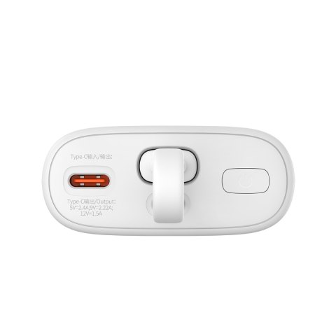 Powerbank Popsicle 5200mAh 20W z kablem Lightning 60W/20V/3A/30cm - biało-zielony Powerbank Popsicle 5200mAh 20W z kablem Lightning 60W/20V/3A/30cm - biało-zielony