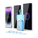 Powerbank Popsicle 5200mAh 20W z kablem Lightning 60W/20V/3A/30cm - niebiesko-pomarańczowy