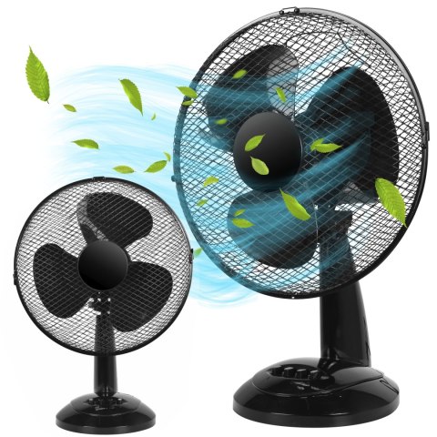 Wentylator biurkowy FRIO czarny Wentylator biurkowy FRIO czarny