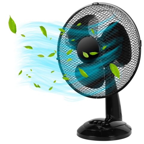Wentylator biurkowy FRIO czarny Wentylator biurkowy FRIO czarny