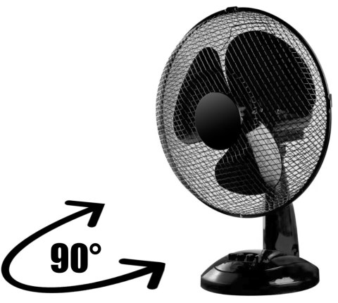 Wentylator biurkowy FRIO czarny Wentylator biurkowy FRIO czarny