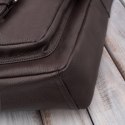 Listonoszka męska na ramię vintage retro ze skóry naturalnej brązowa Paolo Peruzzi E-32-BR