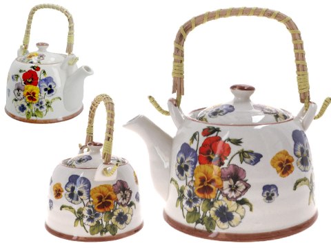 Czajnik ceramiczny z zaparzaczem