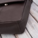Listonoszka męska na ramię klasyczna ze skóry naturalnej brązowa Paolo Peruzzi E-31-BR