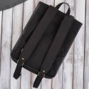 Plecaczek damski retro vintage miejski bawełniany canvas skóra syntetyczna Paolo Peruzzi E-33-BL