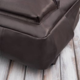 Plecak skórzany unisex do pracy na laptopa A4 Paolo Peruzzi E-29-BR