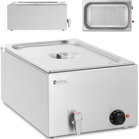 Bemar podgrzewacz elektryczny z kranem GN 1/1 640 W Bemar podgrzewacz elektryczny z kranem GN 1/1 640 W