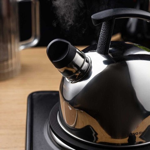 CZAJNIK 1,5L Z GWIZDKIEM KINGHOFF KH-1896 SREBRNY