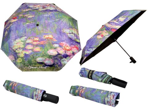 Parasol automat, składany - C. Monet, Lilie wodne (dekoracja na wierzchu) (CARMANI) Parasol automat, składany - C. Monet, Lilie wodne (dekoracja na wierzchu) (CARMANI)