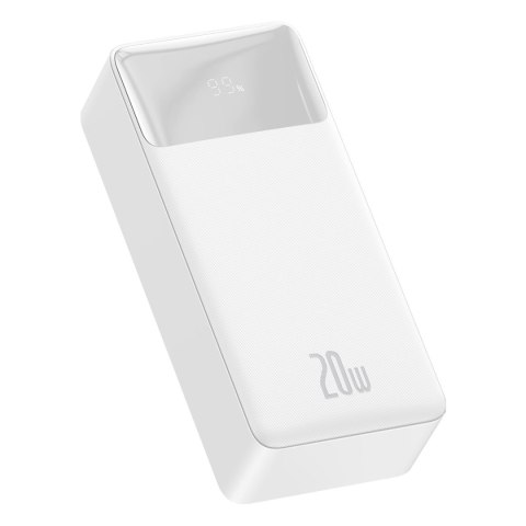 Bipow powerbank z szybkim ładowaniem 30000mAh kabel USB-A microUSB 0.25m biały Bipow powerbank z szybkim ładowaniem 30000mAh kabel USB-A microUSB 0.25m biały
