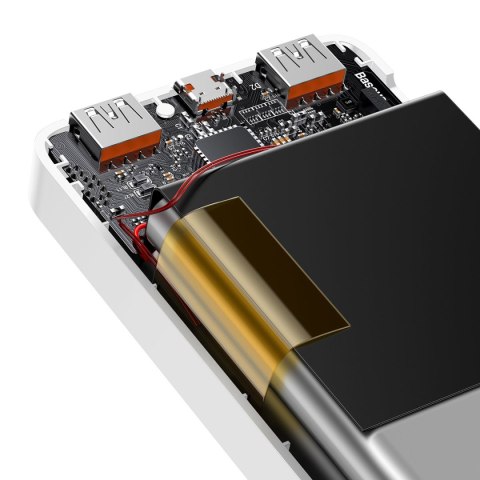 Bipow powerbank z szybkim ładowaniem 30000mAh kabel USB-A microUSB 0.25m biały Bipow powerbank z szybkim ładowaniem 30000mAh kabel USB-A microUSB 0.25m biały