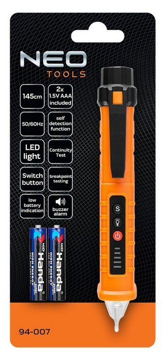 INDUKCYJNY TESTER NAPIĘCIA 12-1000V AC