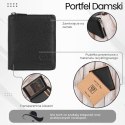 Portfel damski klasyczny skórzany czarny RFID Paolo Peruzzi T-139-BL